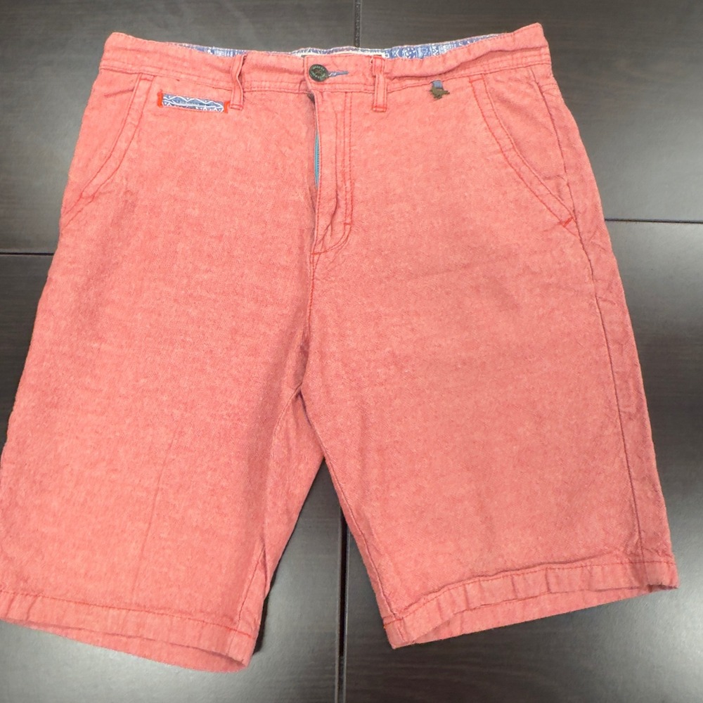 Modern Amusement Shorts Coral Red Casual Walk Shorts Mens Size‎ 34 Iconix